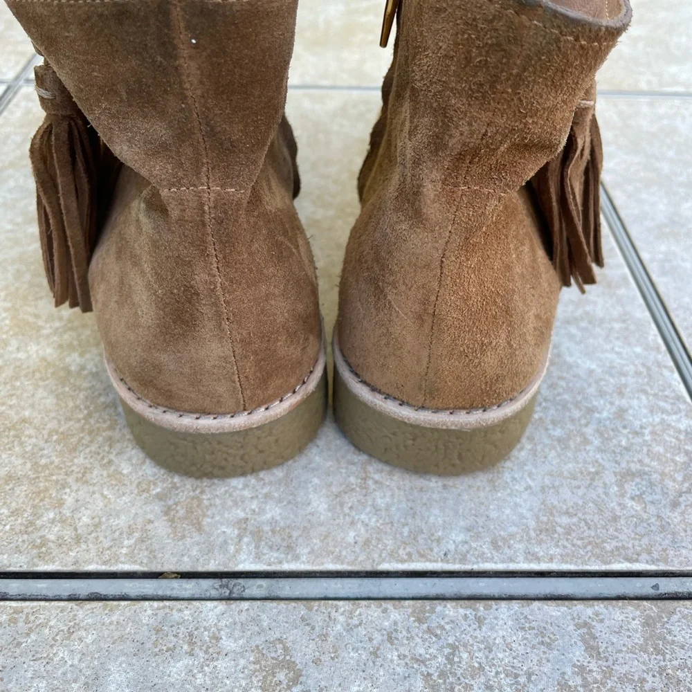 Kate Spade Women's Bellamy US 8 Tobacco Sport Suede Ankle Boot